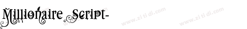 Millionaire Script字体转换 Millionaire Script字体转换